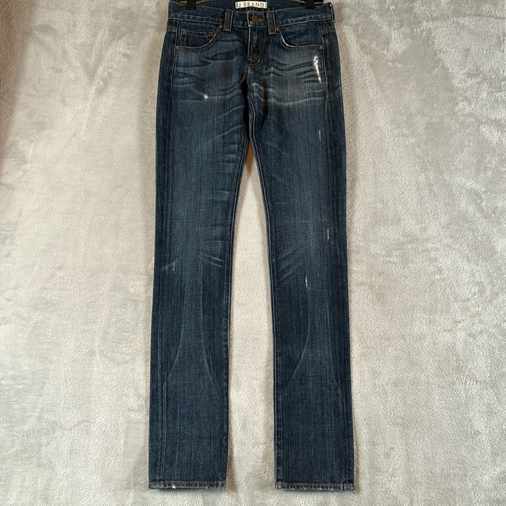 J Brand, Clyde straight leg boyfriend lightly distressed jeans sz 24